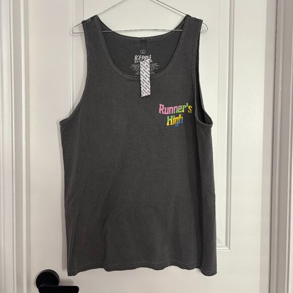Urban Outfitters Ripple Run Club Gray Tank Top Men’s Size Large NWT - Picture 7 of 7